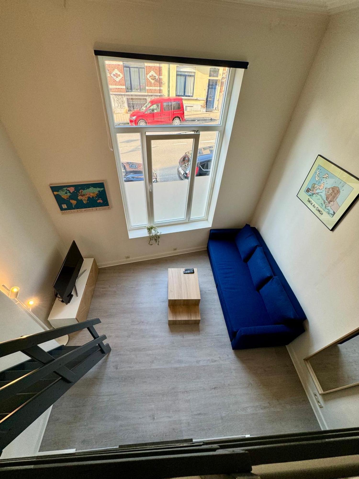 Studio Avec Chambre En Mezzanine Bryssel Exteriör bild